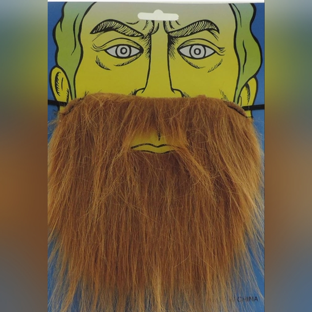 New Brown Full Mustache Costume